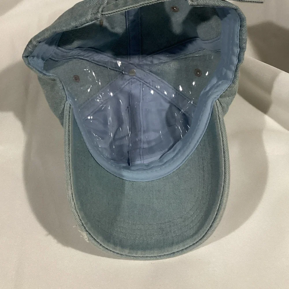 Distressed Denim‎ Cap